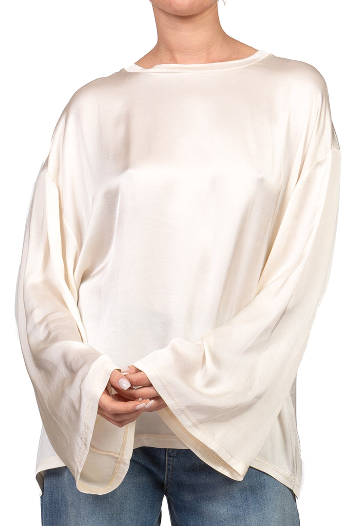Tensione In - Blusa satin manica ampia Art. H771B97Q
