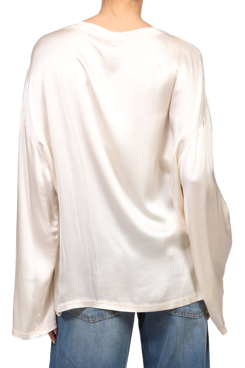 Tensione In - Blusa satin manica ampia Art. H771B97Q
