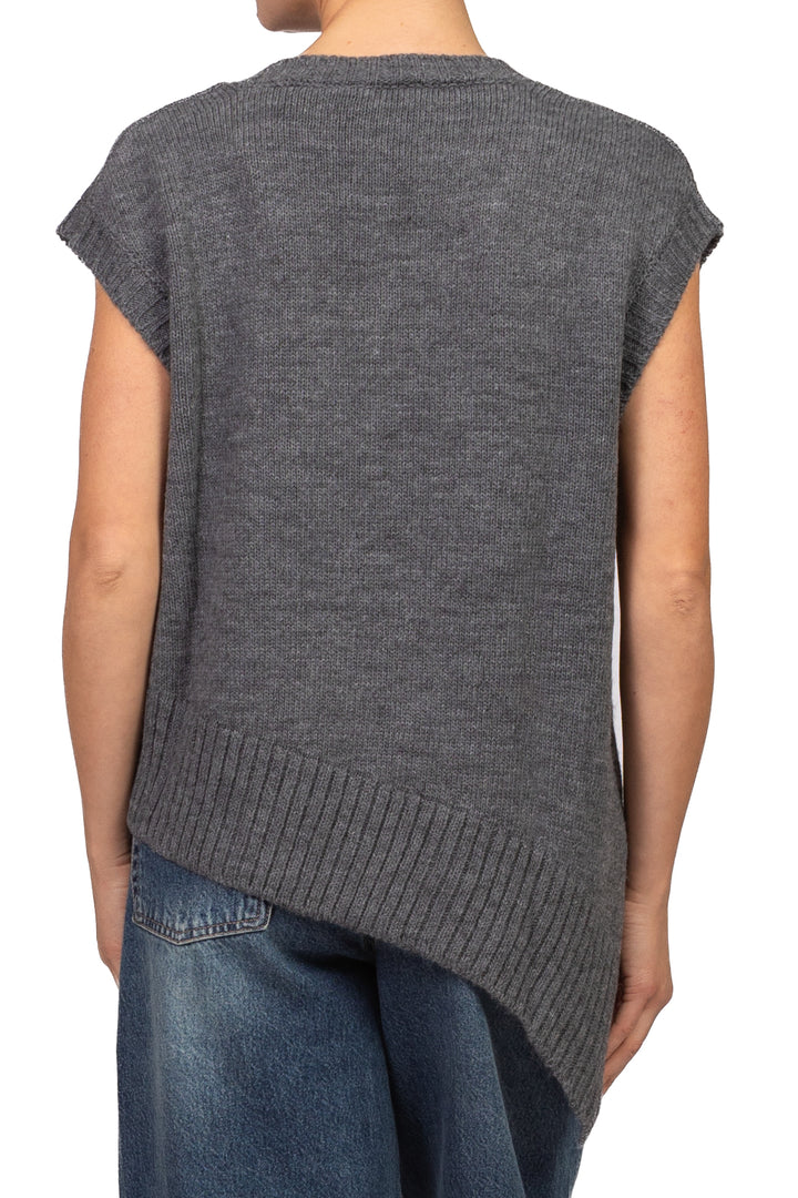 Kontatto - Gilet asimmetrico scollo V Art. 3M1950