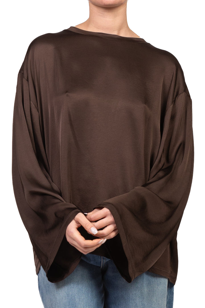 Tensione In - Blusa satin manica ampia Art. H771B97Q