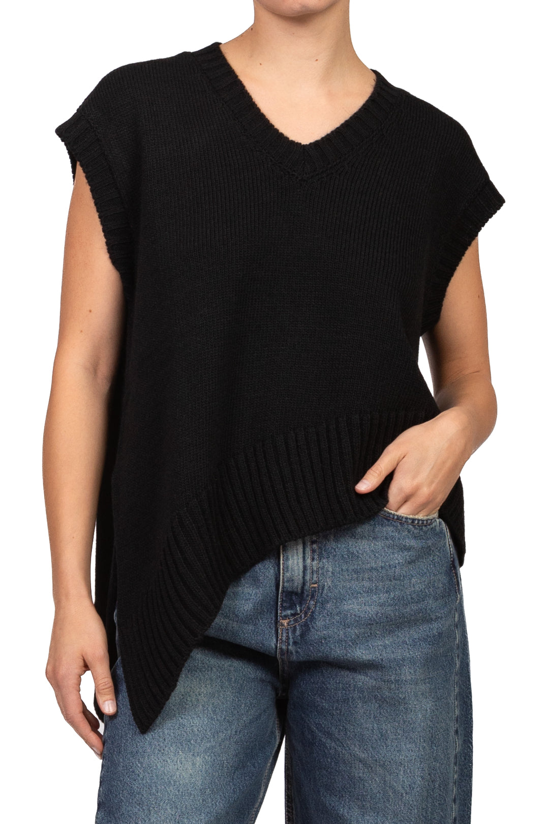 Kontatto - Gilet asimmetrico scollo V Art. 3M1950