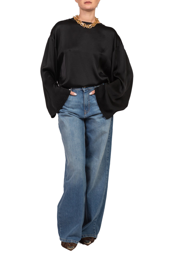 Tensione In - Blusa satin manica ampia Art. H771B97Q