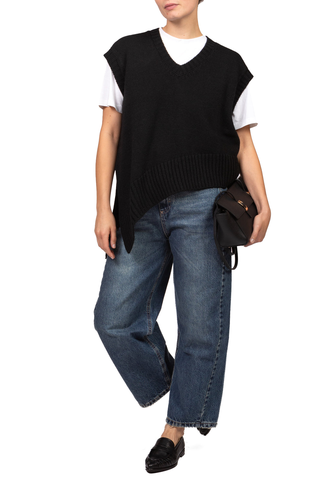 Kontatto - Gilet asimmetrico scollo V Art. 3M1950