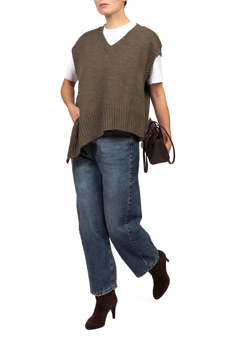 Kontatto - Gilet asimmetrico scollo V Art. 3M1950