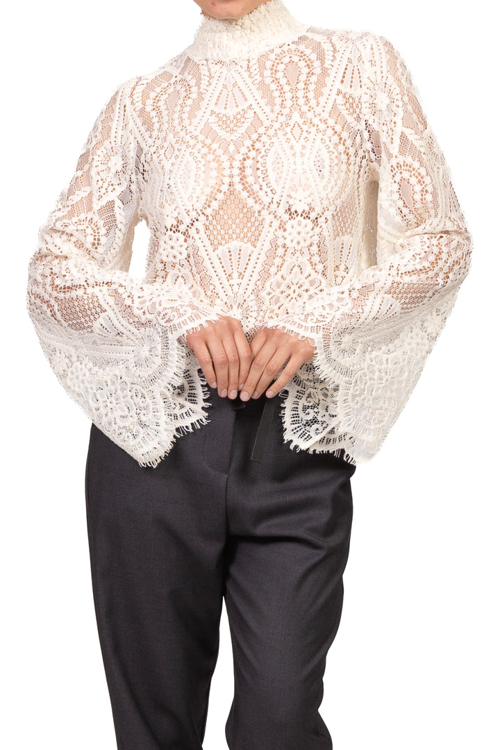 Tensione In - Maglia pizzo manica campana Art. W26MA16