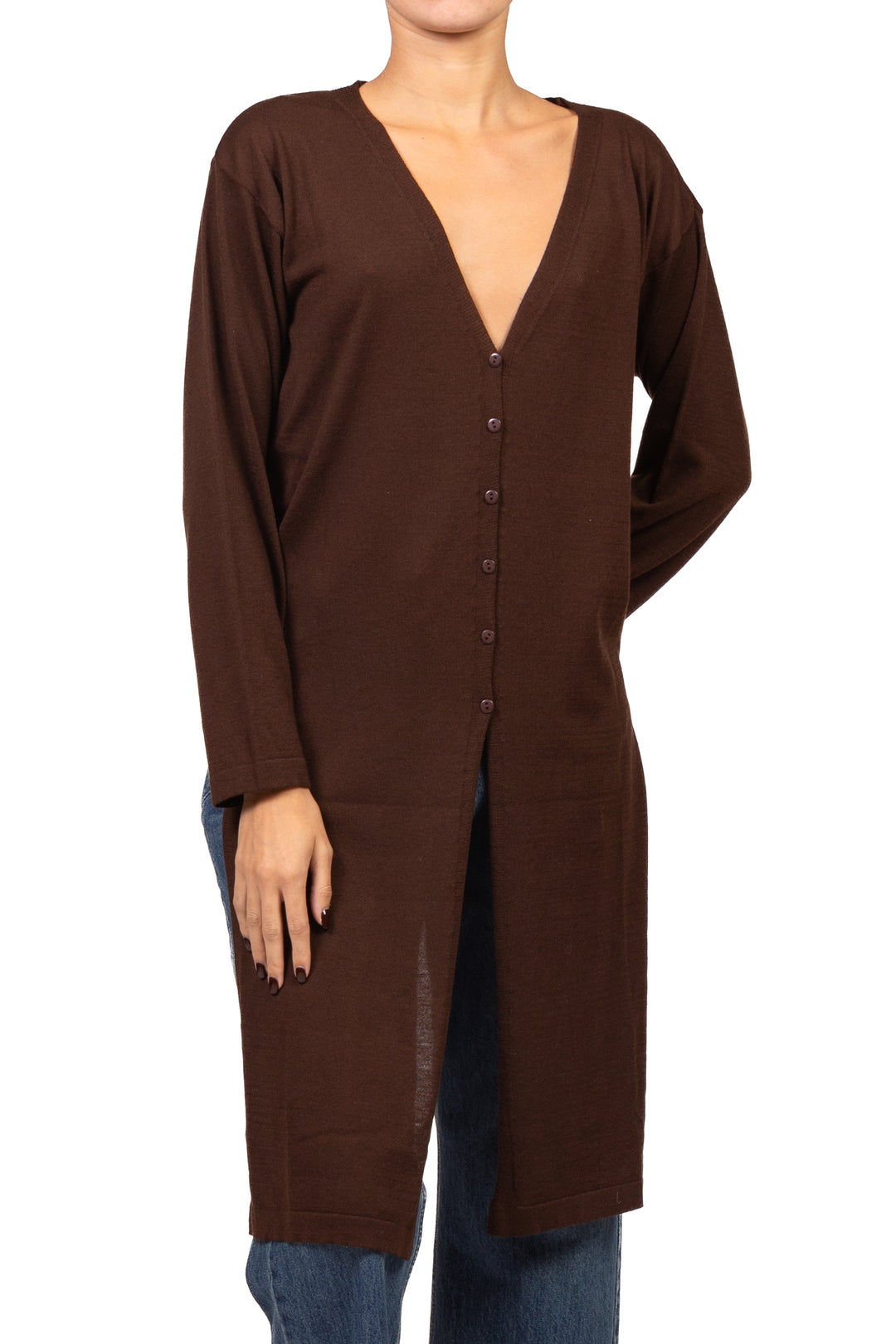 Kontatto - Cardigan asimmetrico Art. 3M1948