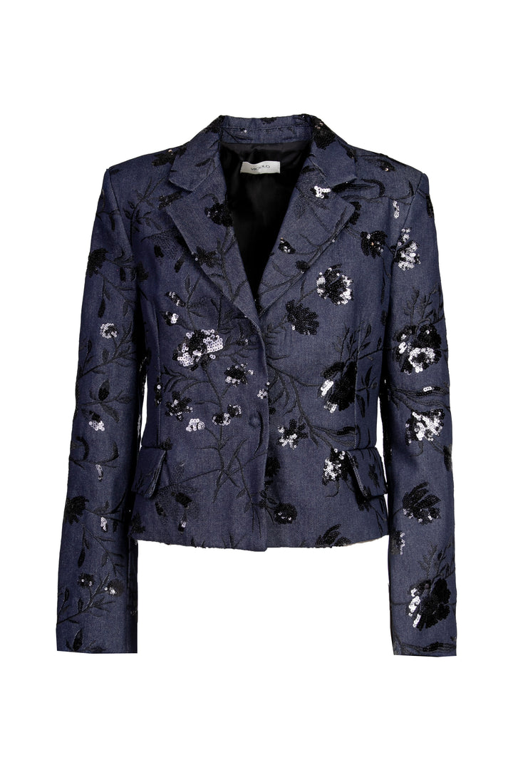 Vicolo - Giacca corta denim con paillettes Art. TD0218