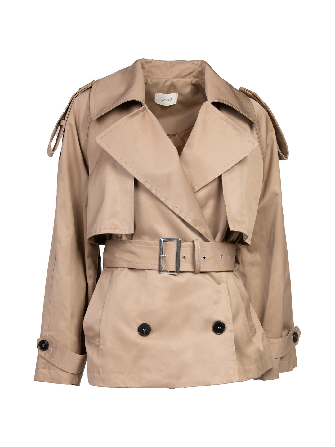 Vicolo - Trench doppiopetto con cinta Art. TD0015