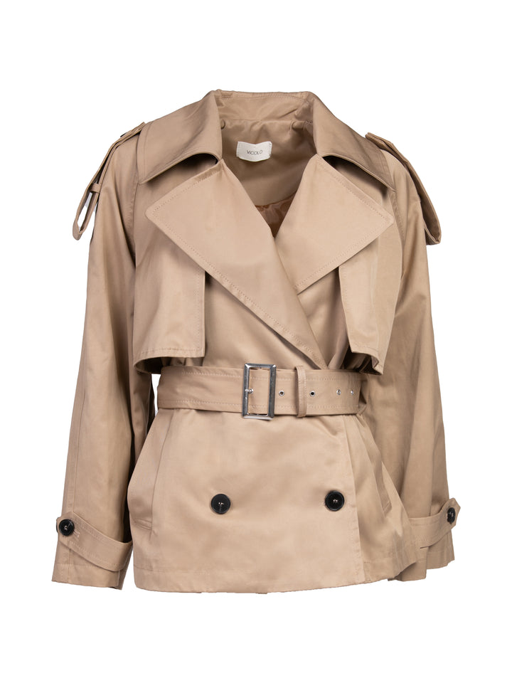 Vicolo - Trench doppiopetto con cinta Art. TD0015