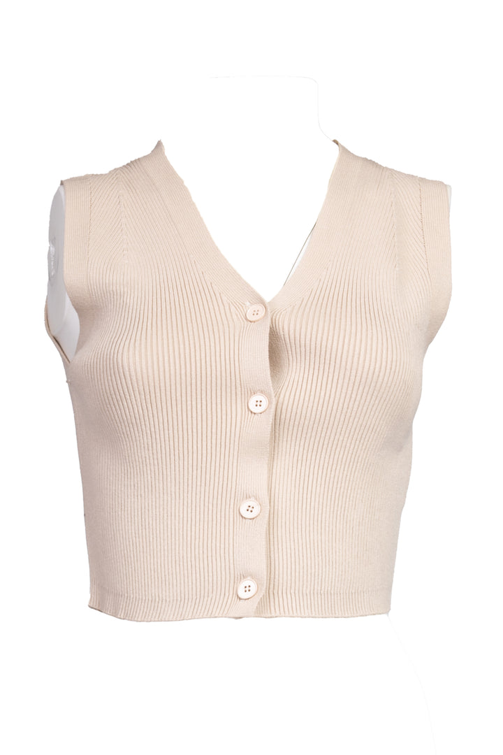 Vicolo - Gilet crop a costine Art. 22035D