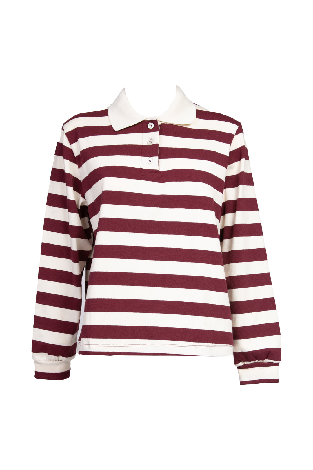 Vicolo - T-shirt polo a righe manica lunga Art. TD1045