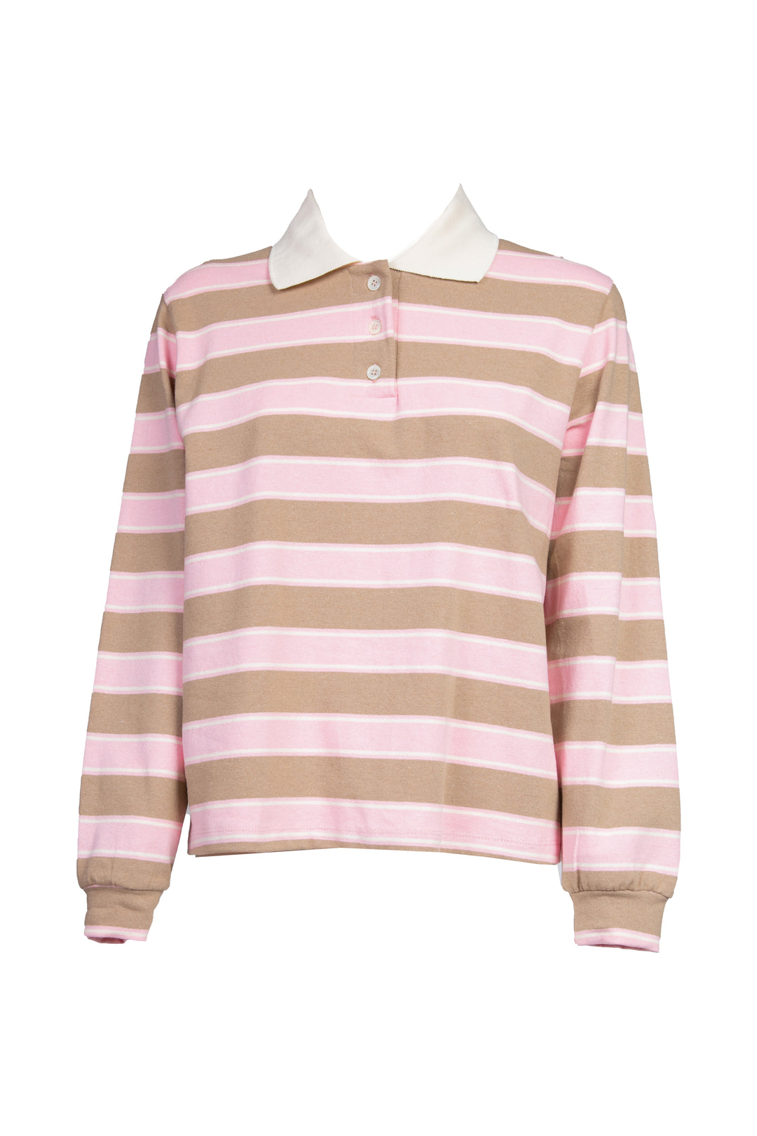 Vicolo - T-shirt polo a righe manica lunga Art. TD0988