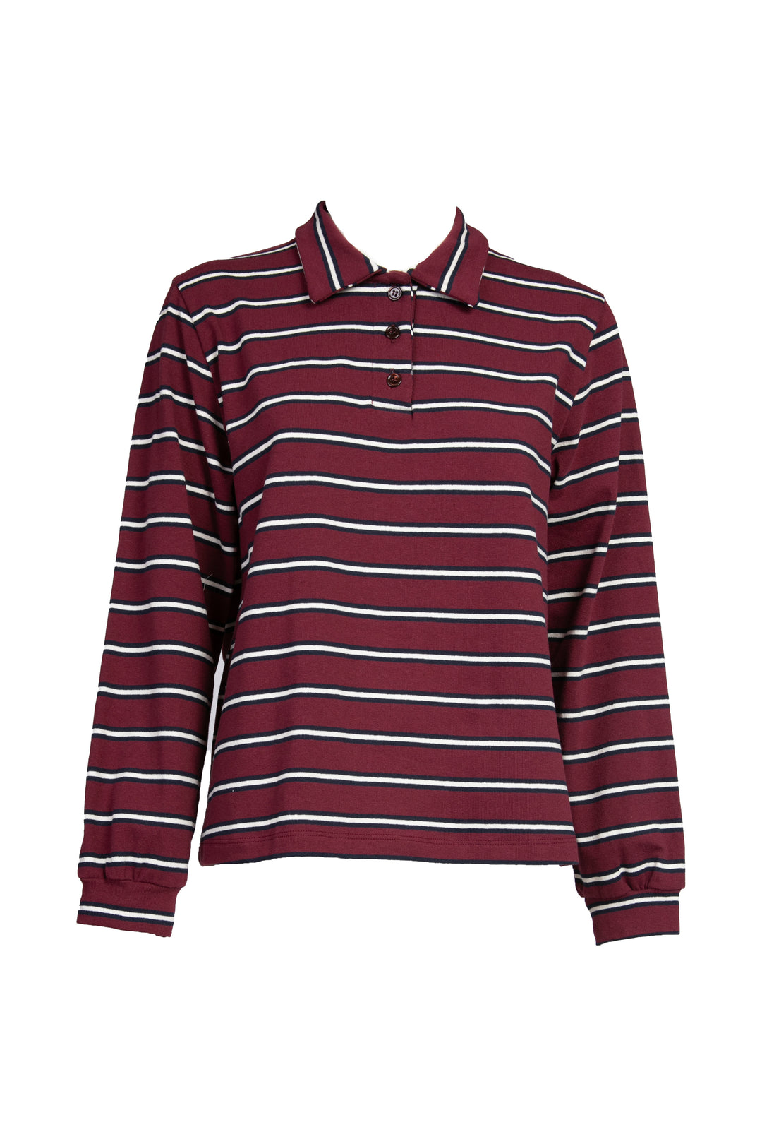 Vicolo - T-shirt polo a righe manica lunga Art. TD1048
