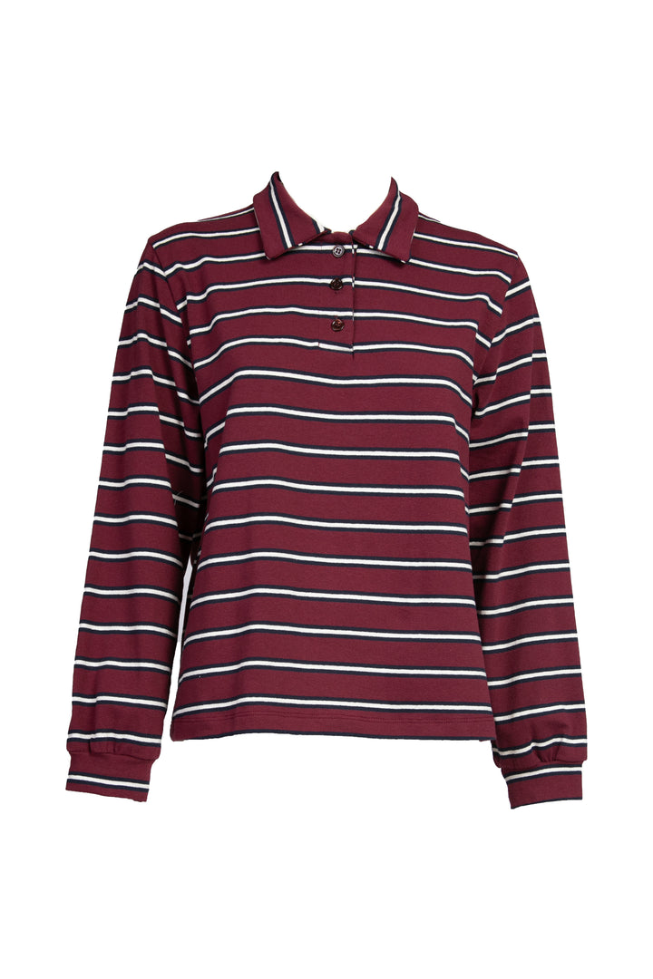 Vicolo - T-shirt polo a righe manica lunga Art. TD1048