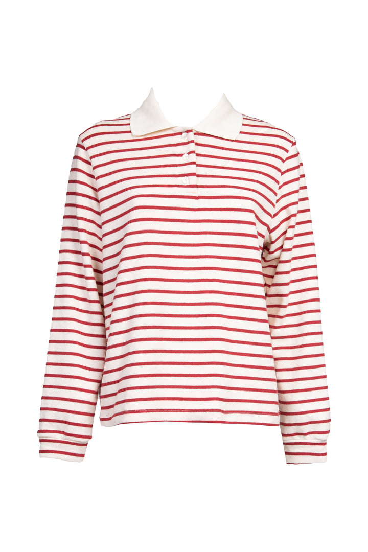 Vicolo - T-shirt polo a righe manica lunga Art. TD0989
