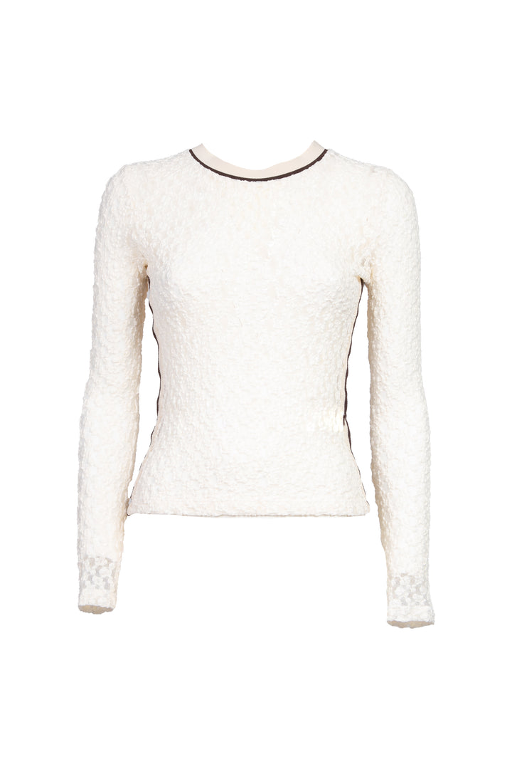 Vicolo - Maglia in pizzo banda laterale Art. TD0942