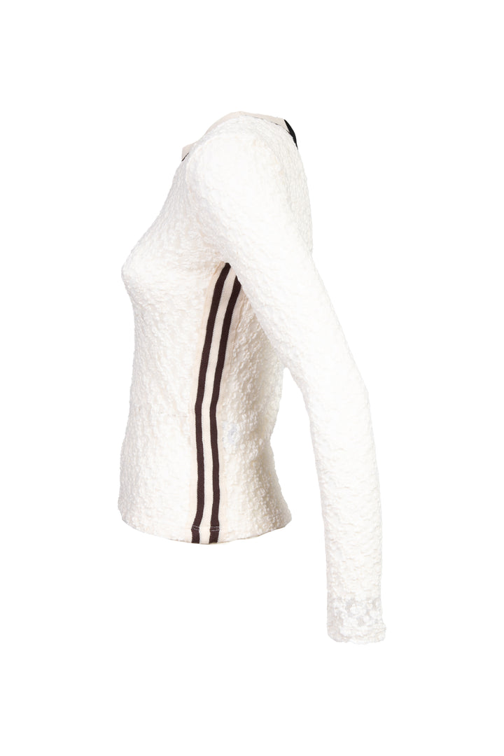 Vicolo - Maglia in pizzo banda laterale Art. TD0942