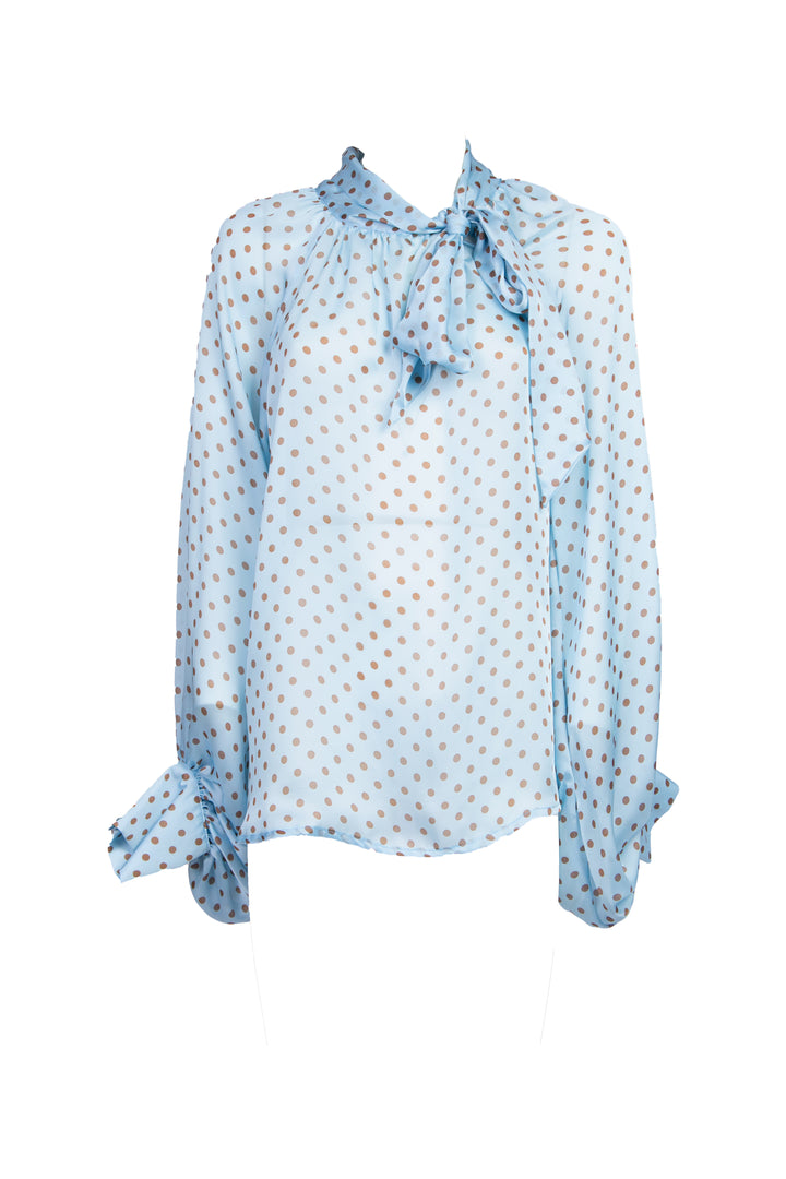 Tensione In - Blusa pois con fiocco Art. 25C6575