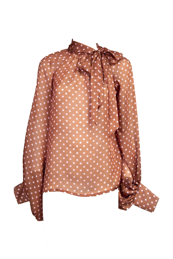Tensione In - Blusa pois con fiocco Art. 25C6575