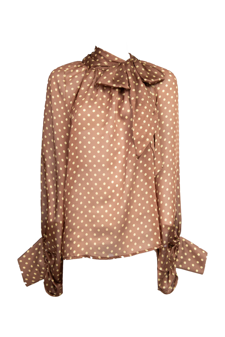 Tensione In - Blusa pois con fiocco Art. 25C6575
