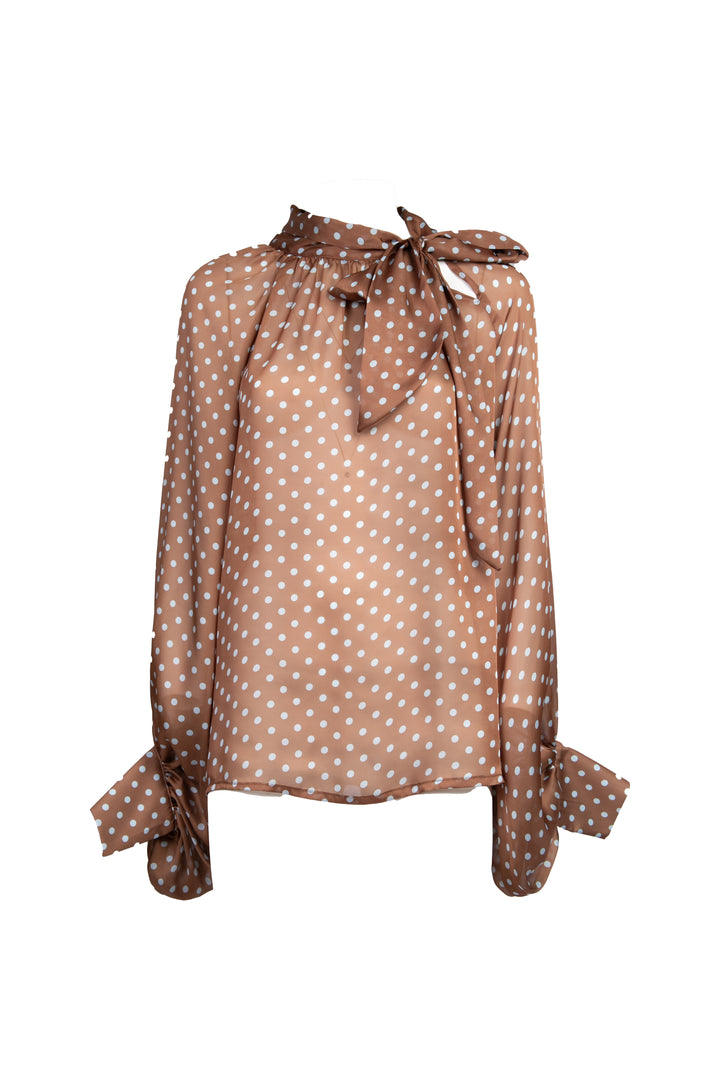 Tensione In - Blusa pois con fiocco Art. 25C6575