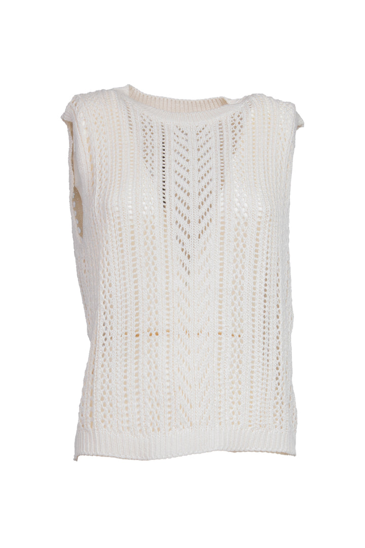 Have one - Gilet girocollo traforato Art. LIT-N008