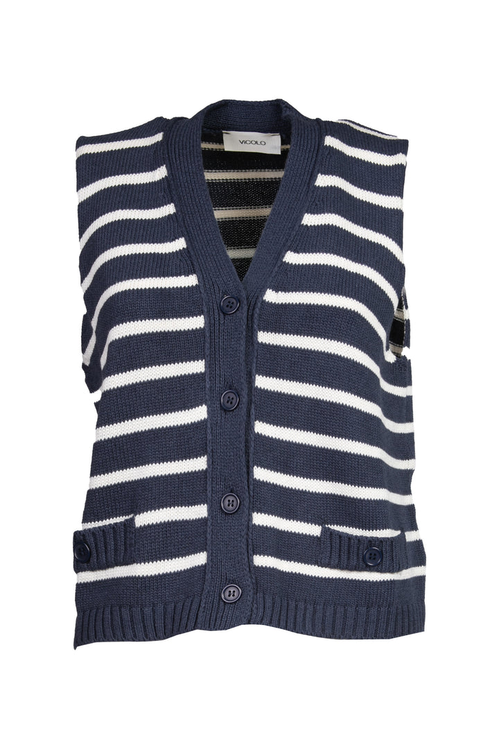 Vicolo - Gilet rigato Art. 77062D