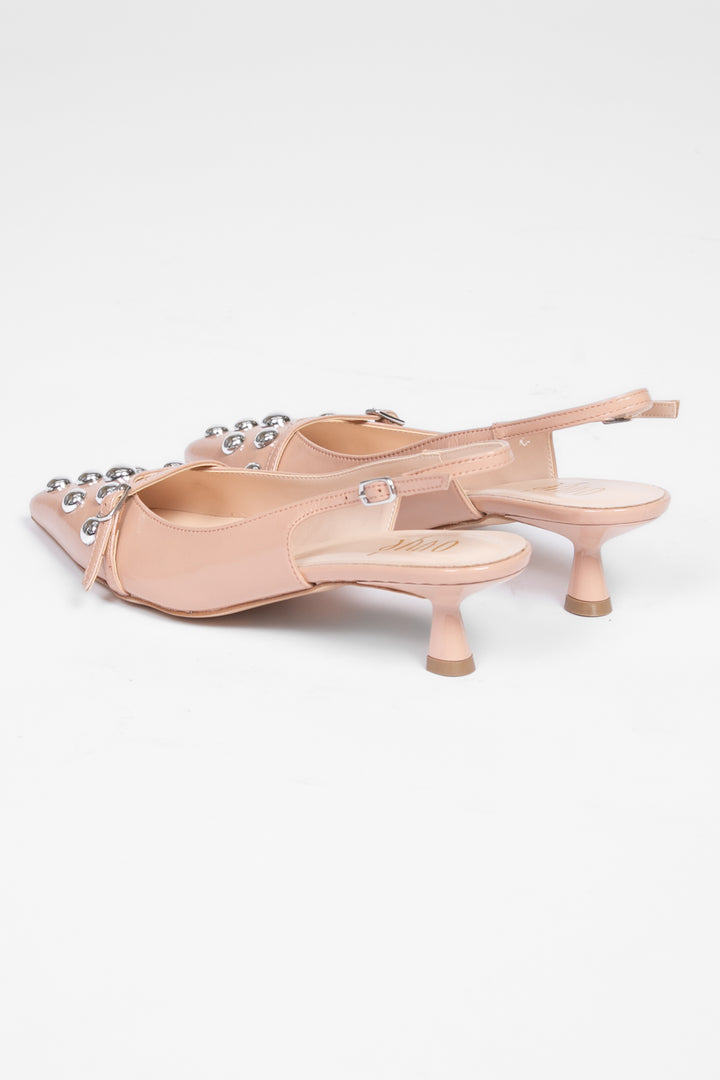 Ovyé - Décolleté sling back borchiata Art. AC574NAP