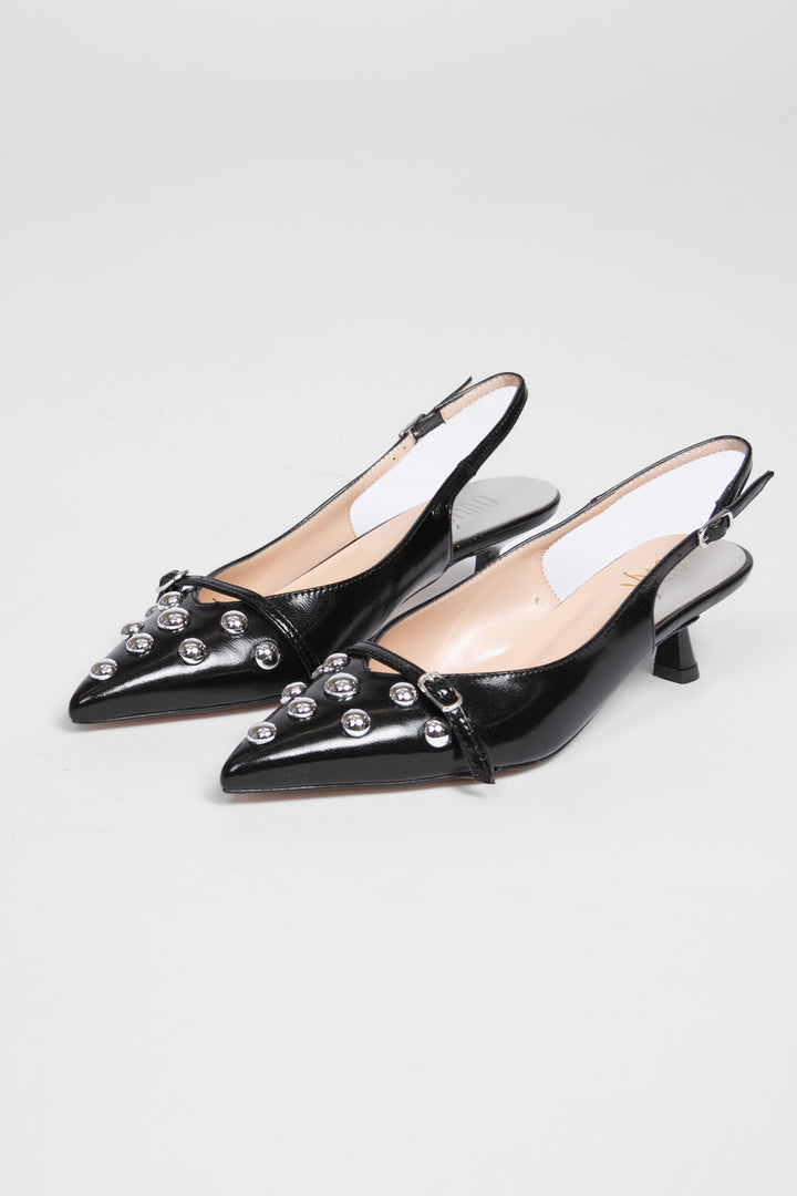 Ovyé - Décolleté sling back borchiata Art. AC574NAP