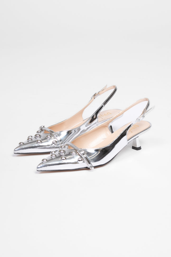 Ovyé - Décolleté sling back borchiata Art. AC574SPA