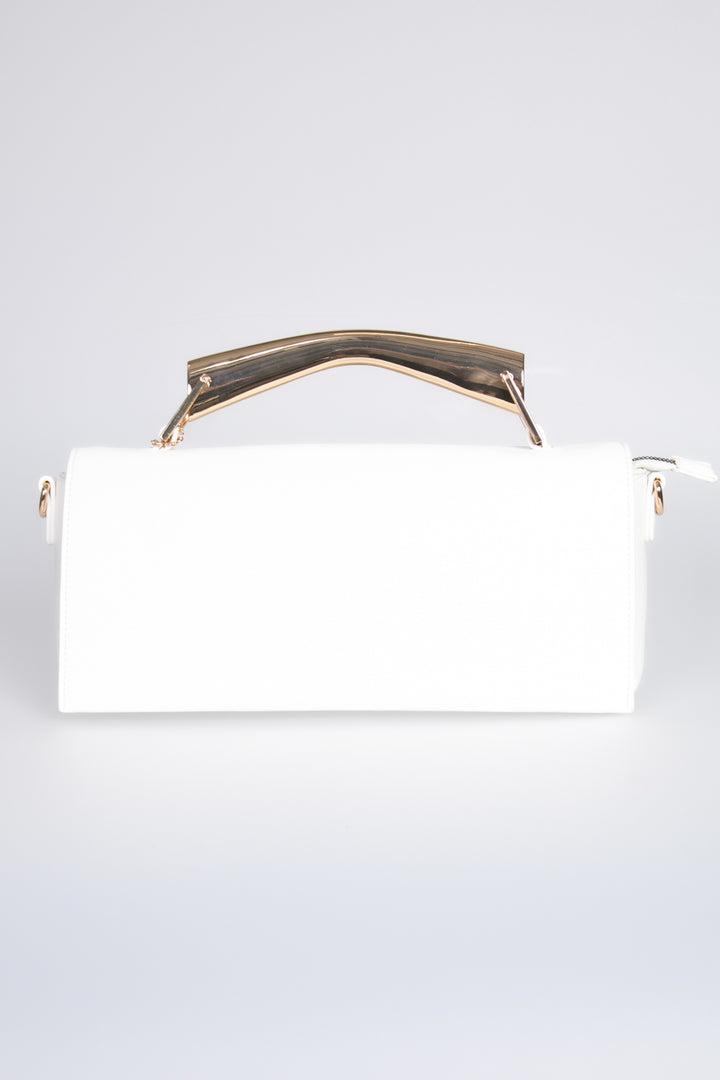 Upper - Borsa rettangolare manico corno