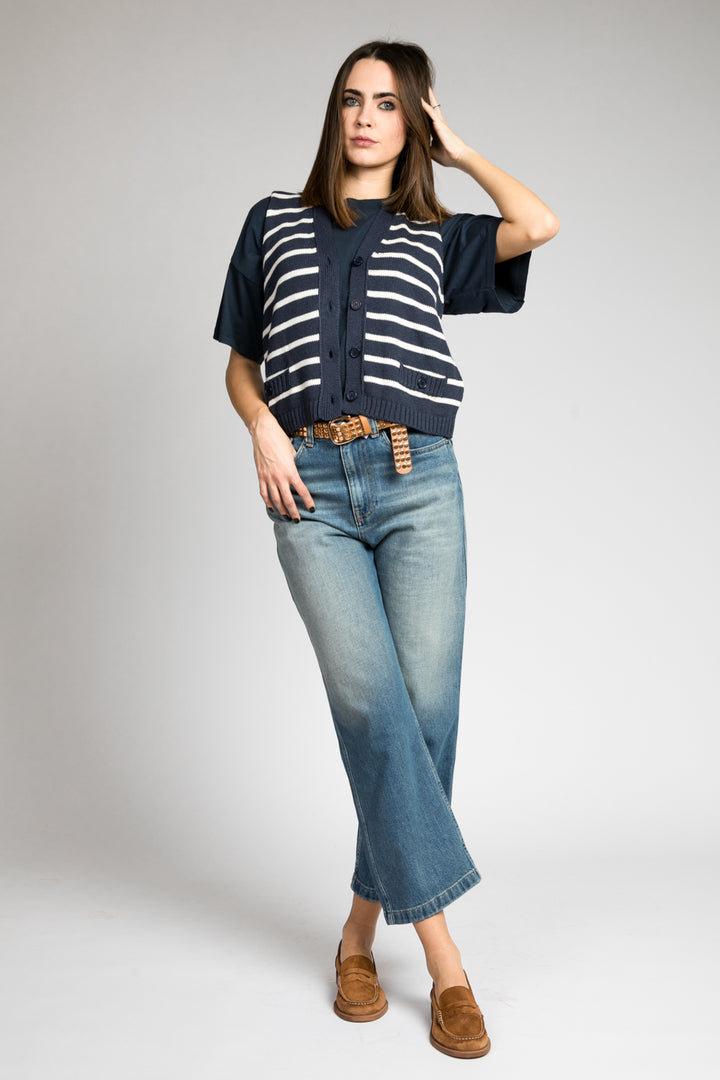 Vicolo - Gilet rigato Art. 77062D