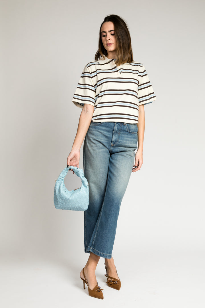 Vicolo - T-shirt polo a righe Art. TD0797