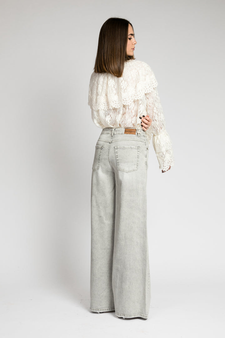 Tensione In - Camicia in pizzo con rouches Art. GX358