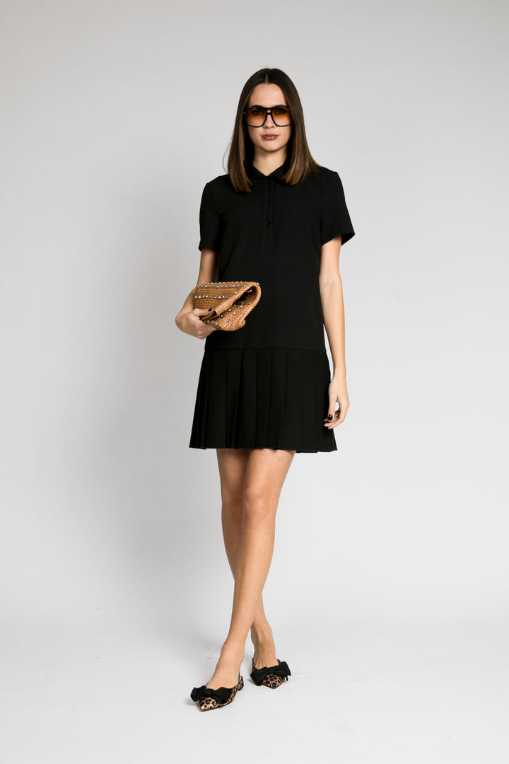 Vicolo - Abito mini polo con gonna plisse Art. TD0375
