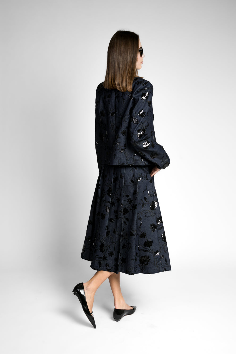Vicolo - Giacca corta denim con paillettes Art. TD0218