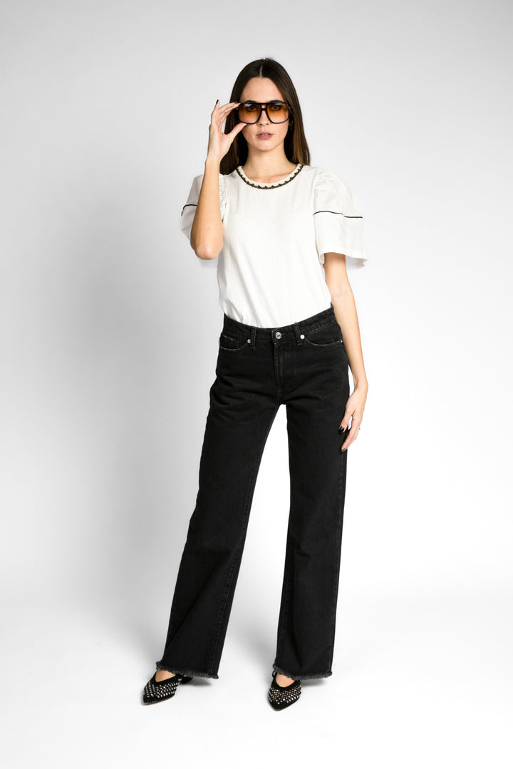 Vicolo - Jeans ALEX wide leg sfrangiato Art. DD5218