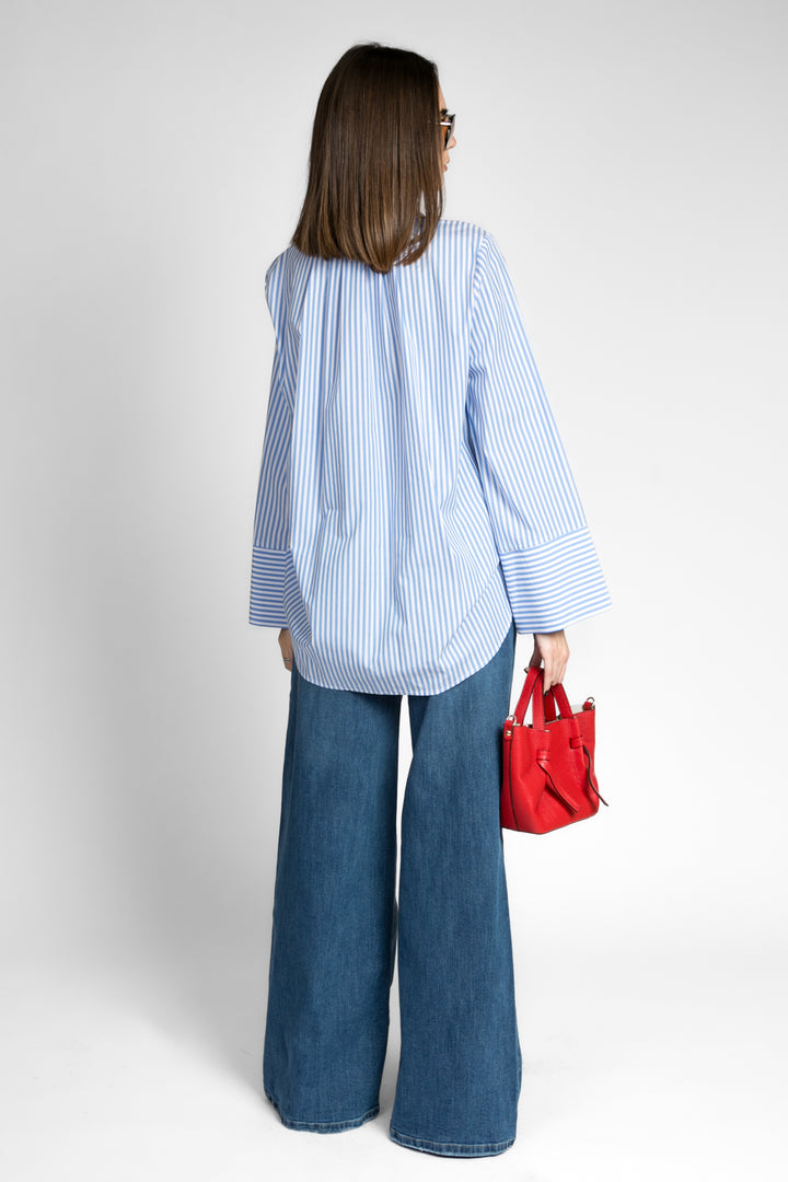 Vicolo - Blusa gessata con bottoni Art. TD0990
