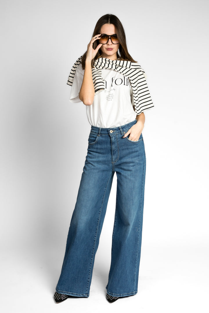 Bloom - Jeans palazzo Art. ROMA-BLEU
