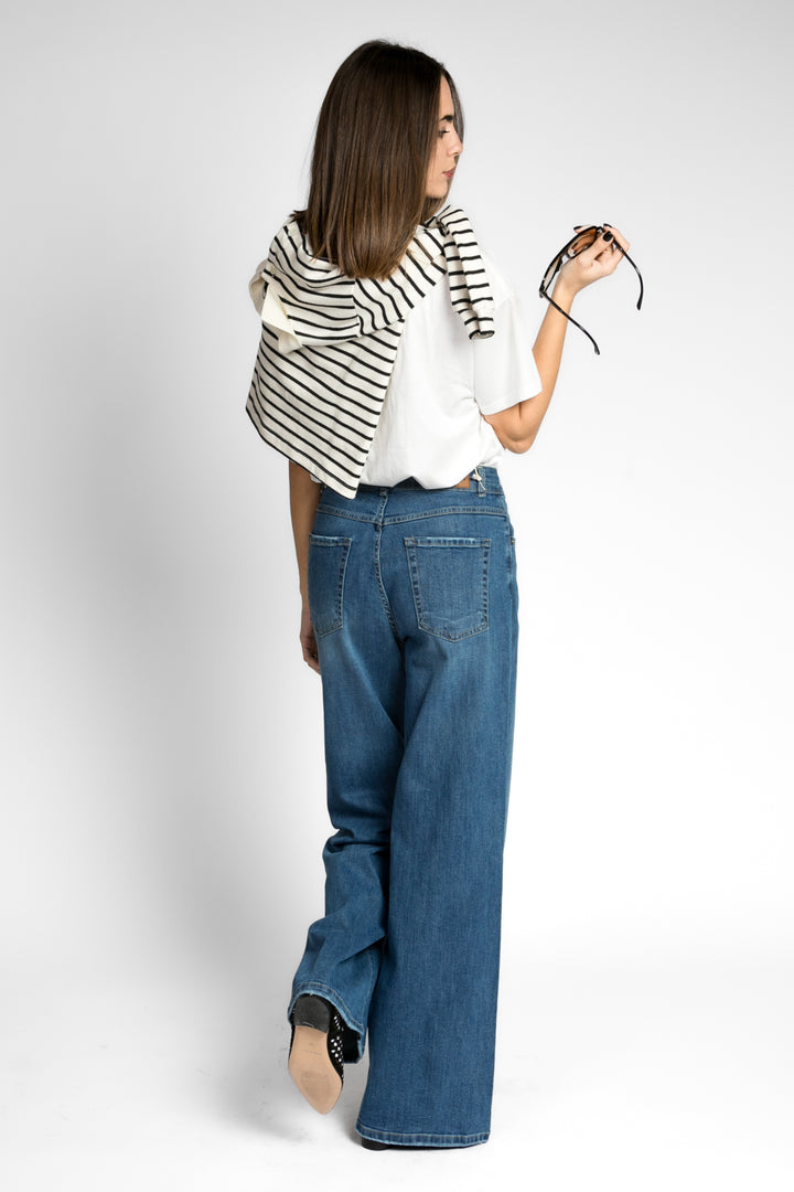 Bloom - Jeans palazzo Art. ROMA-BLEU