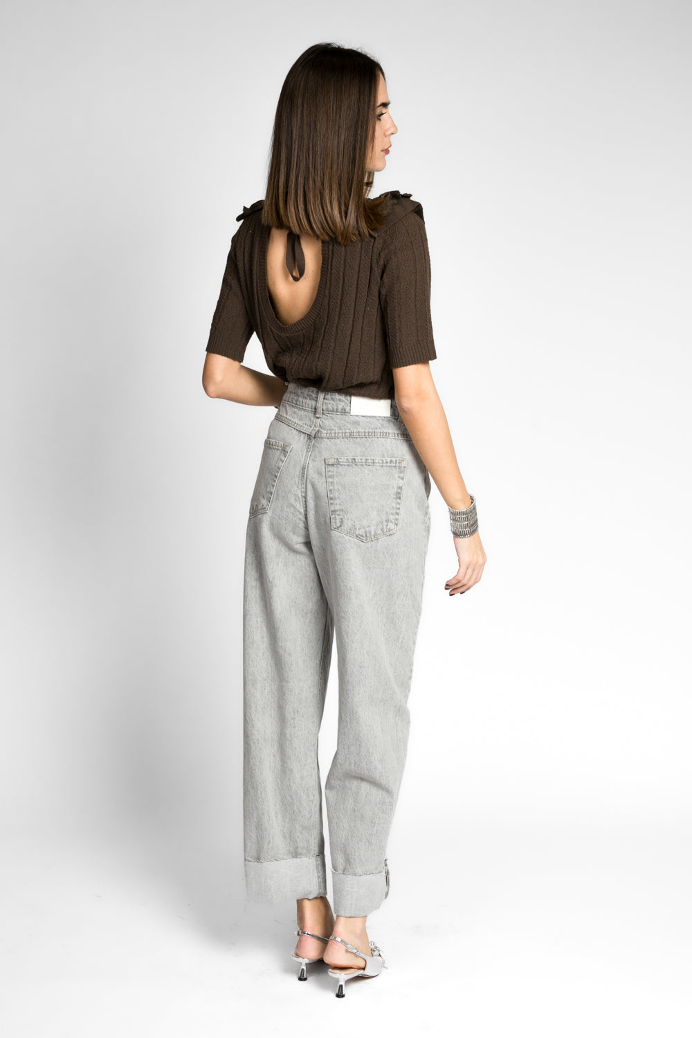 Vicolo - Maglia manica corta con rouches Art. 22077D