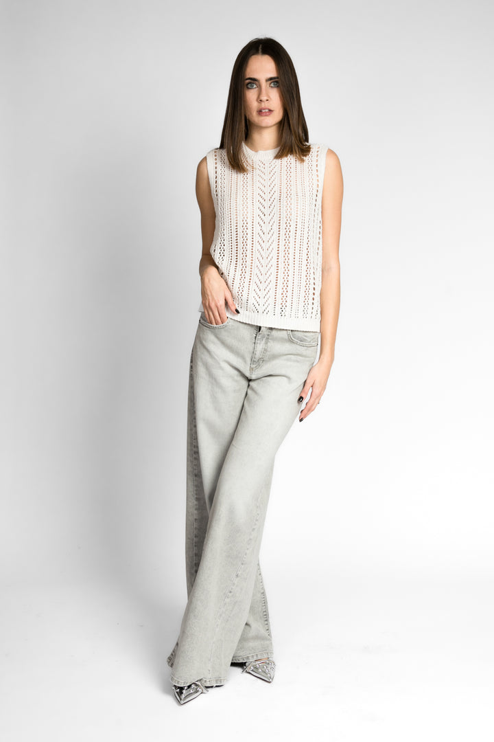 Have one - Gilet girocollo traforato Art. LIT-N008
