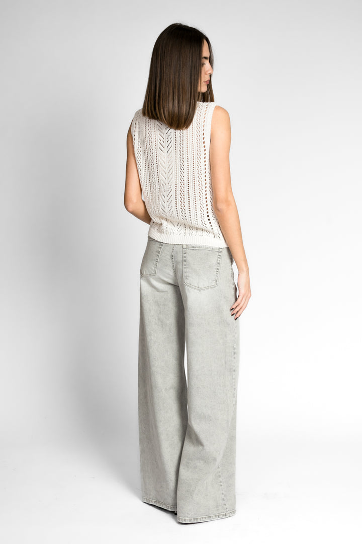 Have one - Gilet girocollo traforato Art. LIT-N008
