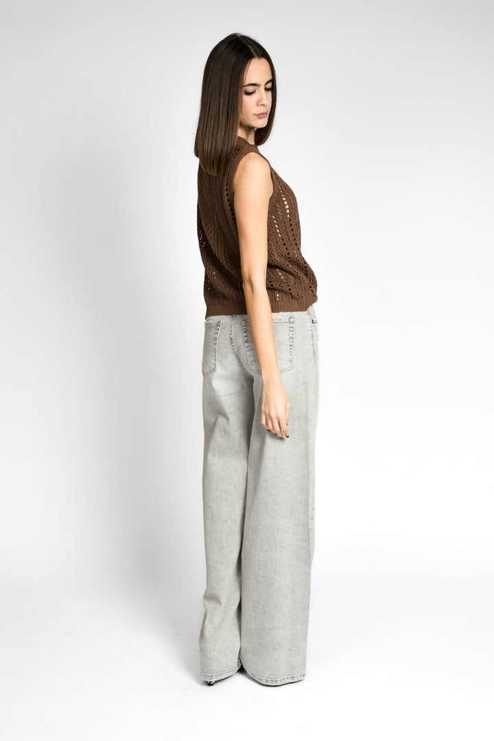 Have one - Gilet girocollo traforato Art. LIT-N008