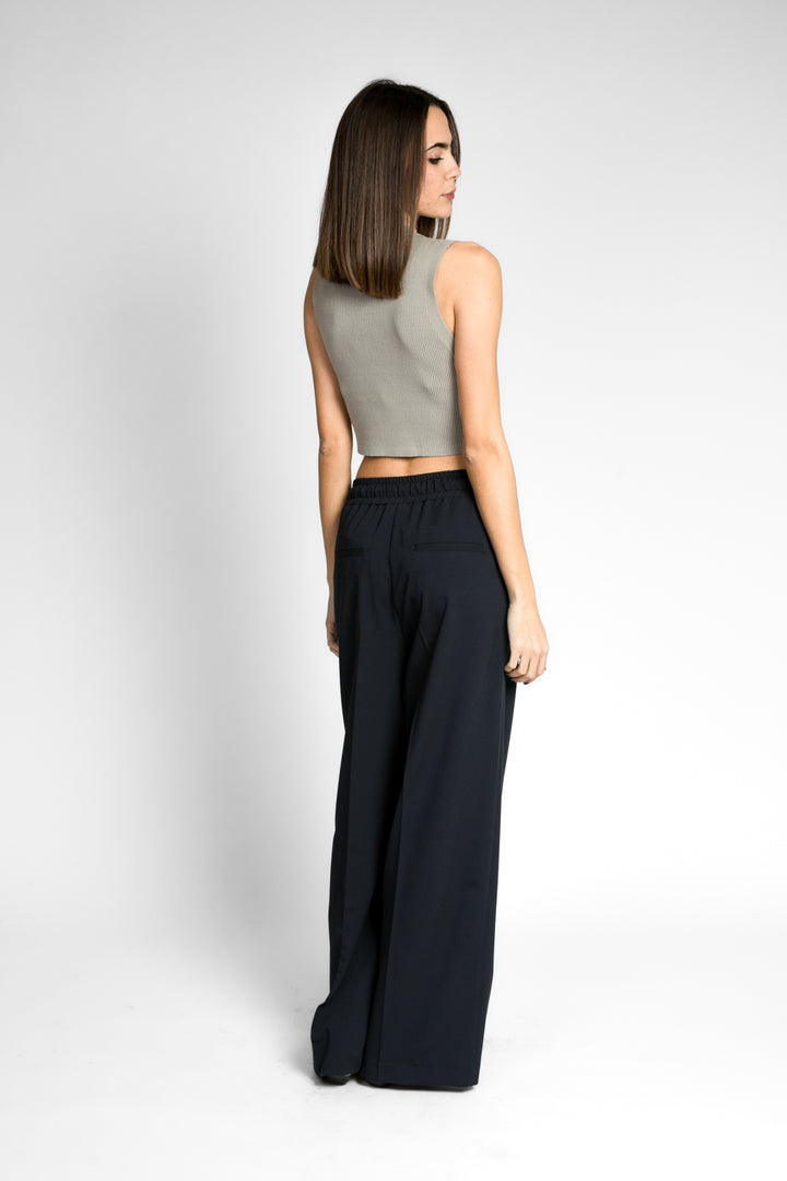 Vicolo - Gilet crop a costine Art. 22035D