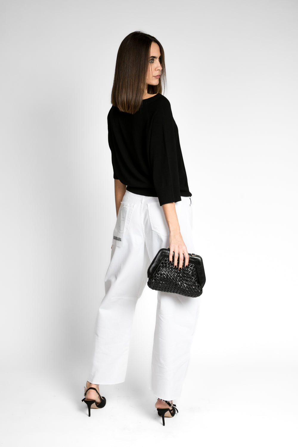 Upper - Borsa clutch traforata