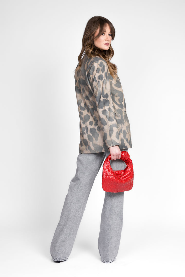 Have One - Giacca over galles con stampa animalier Art. JGE-N022