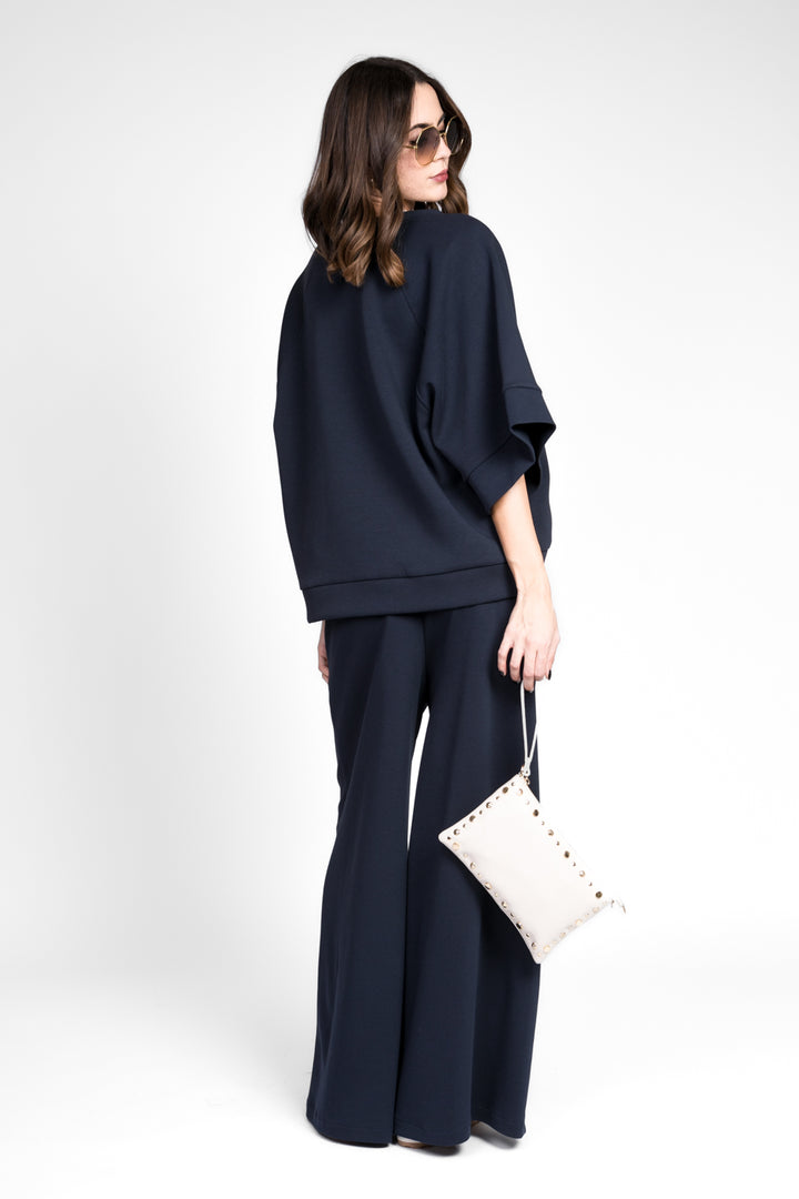 Tensione In - Pantalone palazzo in neoprene Art. 1106PE25