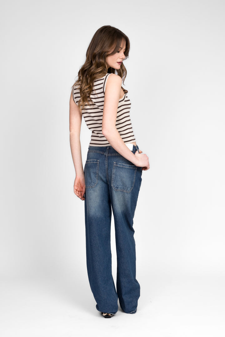 Vicolo - Top in maglia a righe Art. 44020D