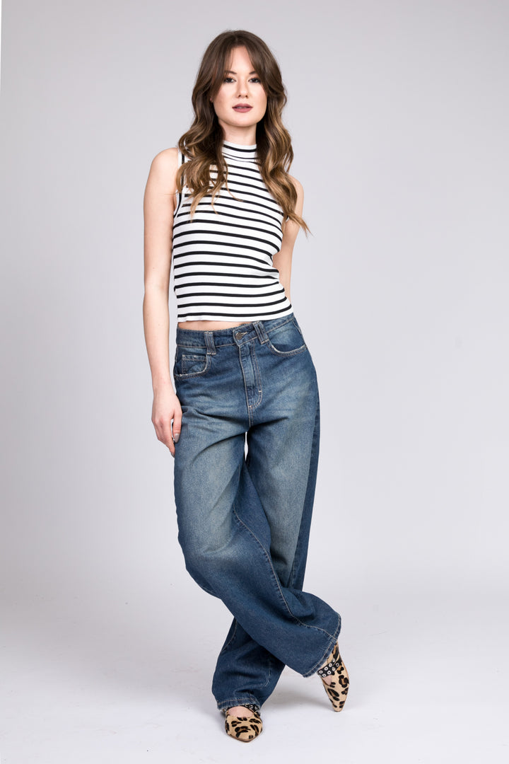 Vicolo - Top in maglia a righe Art. 44020D